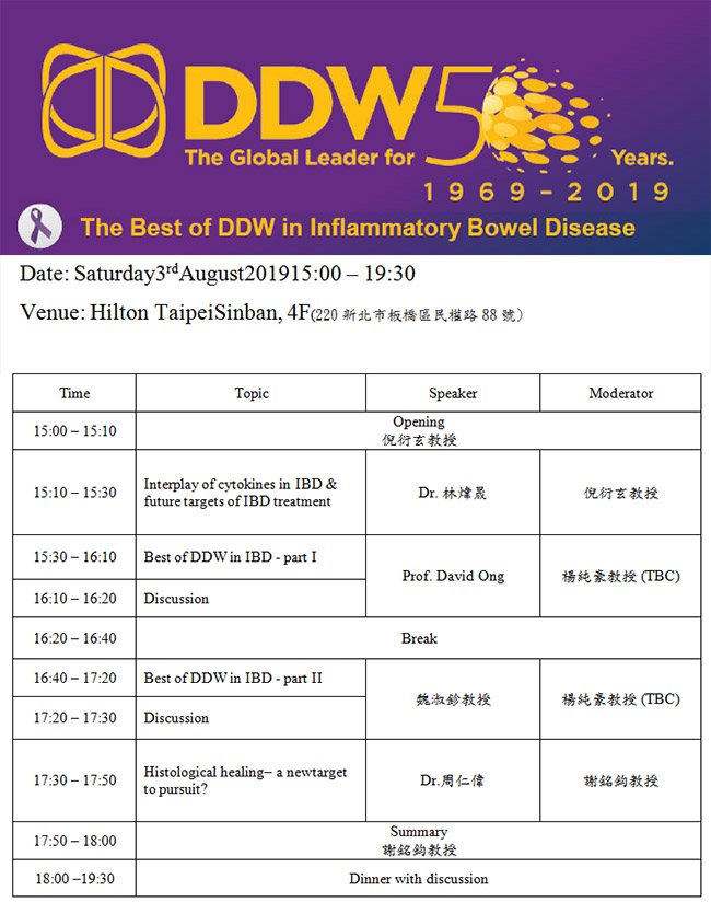 2019 08/03 Best of DDW in IBD